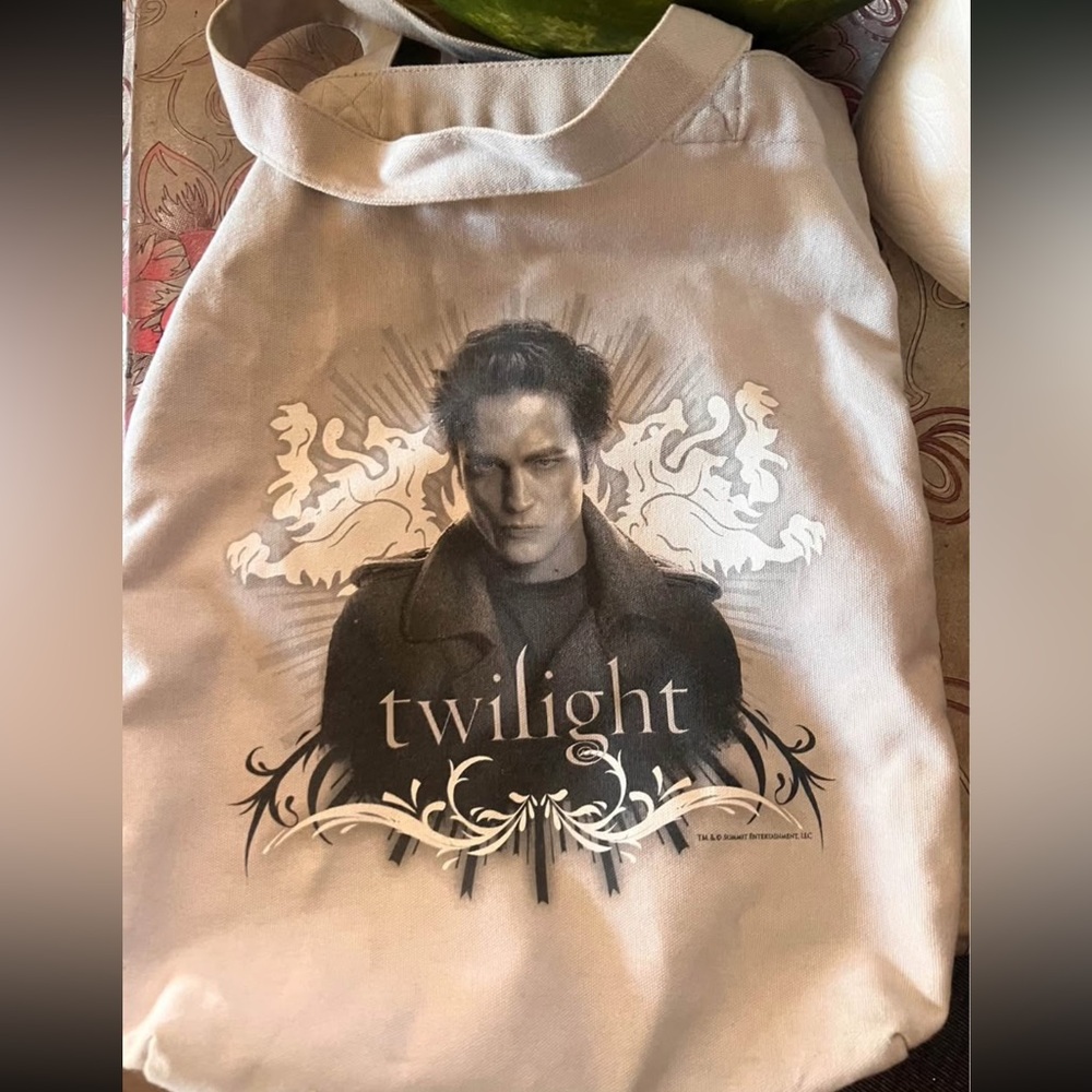 Hot Topic Twilight Tote Bag - Gray and Black